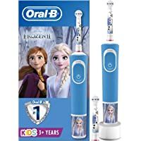 Oral-B Kids - Cepillo Eléctrico Recargable con Tecnología de Braun- 1 Mango de Frozen de Disney (1 o 2)- Apto para Niños…